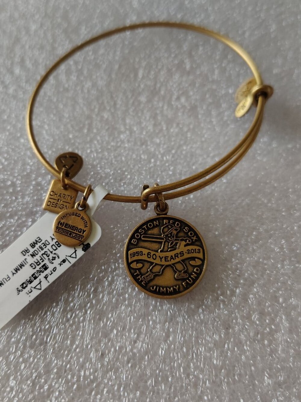 Retired Alex and Ani Red Sox Jimmy Fund in Gold 572